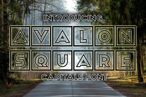 Avalon Square: Bold Display Font for Crafters