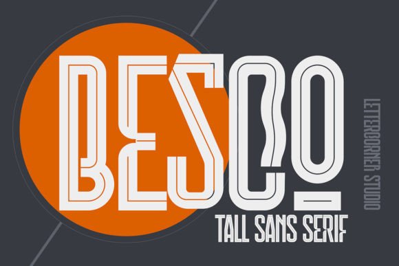 Besco: A Condensed Display Typeface for Modern Web Design