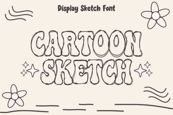 Cartoon Sketch Font for Small Business Branding