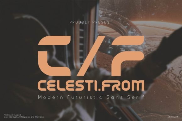 Celesti From: The Futuristic Typeface for Modern Brands