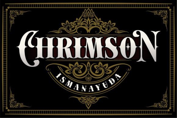 Chrimson: The Bold Blackletter Font for Crafters
