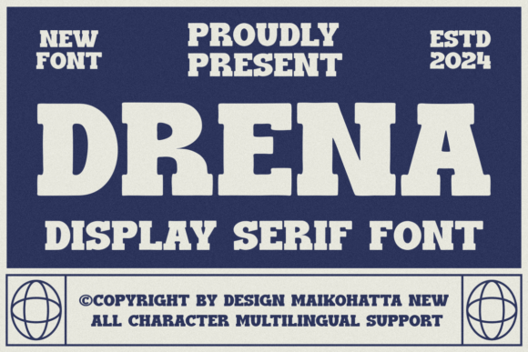 Drena Serif Font for Elegant Craft Designs