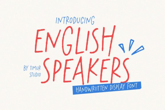 English Speakers Font for Bold Campaign Design
