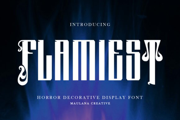 Flamiest Typeface for Horror Editorial Design