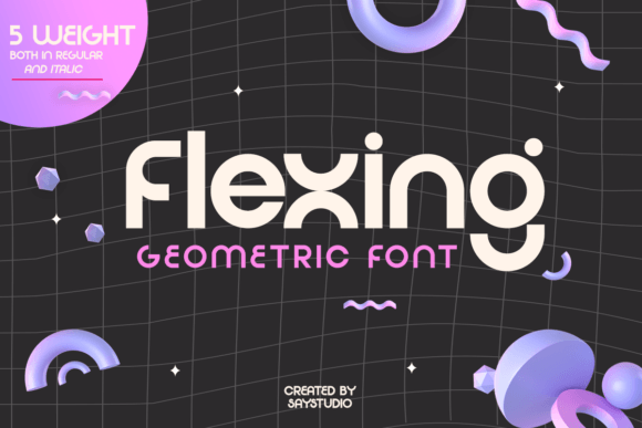 Flexing Typeface for Bold Digital Branding