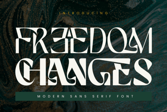 Freedom Changes Font for Elegant Editorial Design