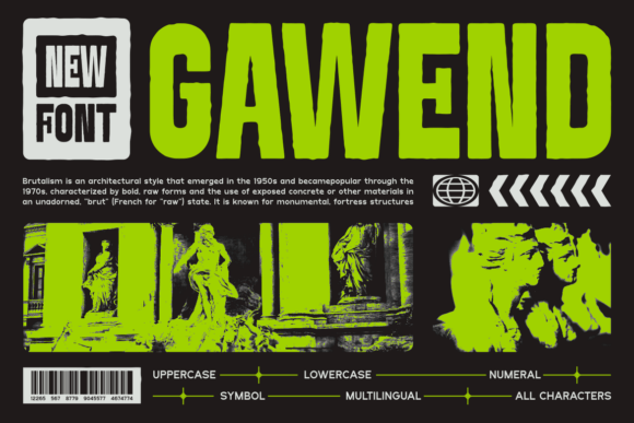 Gawend: A Bold Sans Serif Typeface for Modern Web Design