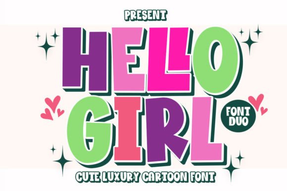 Hello Girl Typeface for Makers and Crafters