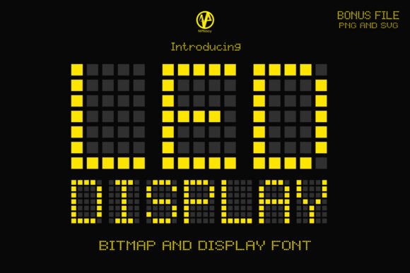 Led Display Typeface for Modern Branding
