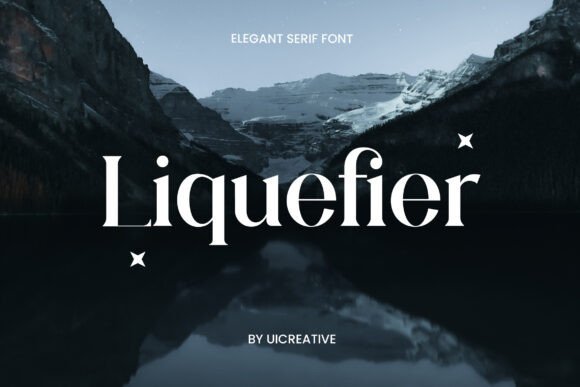 Liquefier Serif Font for Elegant Craft Designs