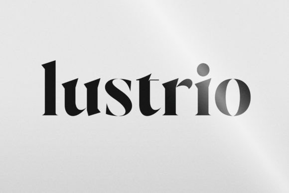 Lustrio: A Bold Serif Font for Editorial Impact