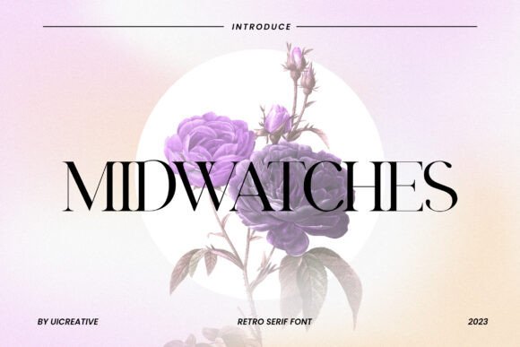 Midwatches Typeface for Elegant Campaign Design