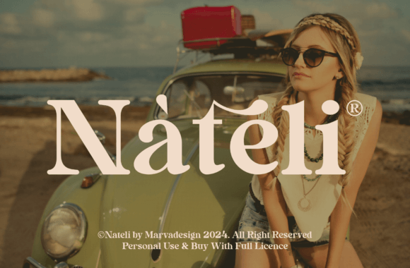 Nateli: A Bold Display Serif Font for Editorial Design