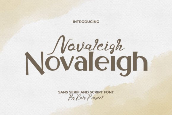 Novaleigh Font: Modern Sans Serif & Script Duo
