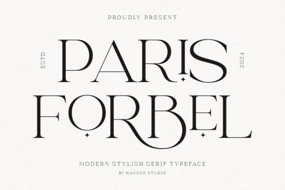 Paris Forbel: A Modern Serif Typeface for Editorial Design
