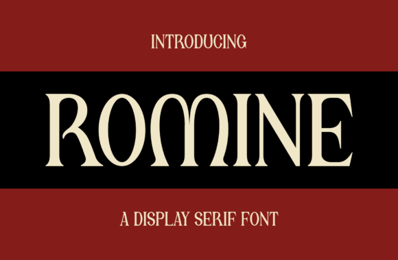 Romine: An Elegant Serif Display Font for Editorial Design