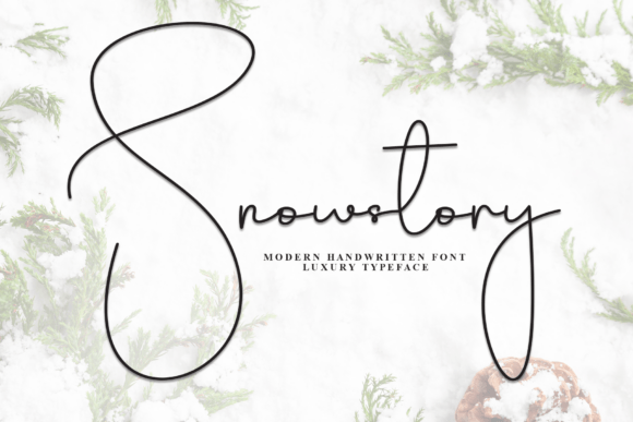 Snowstory Font: Whimsical Handwritten Charm for Makers