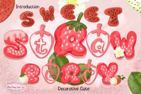Strawberry Sweet Font for Playful Web Design