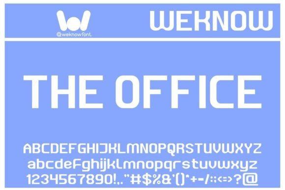The Office Font for Modern Makers and Branding
